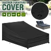 210D Oxford Rattan Sunbed Covers for Sun Loungers Stacking Cover Waterproof Sun Lounger Cover Anti UV Reclining Chair Covers 1