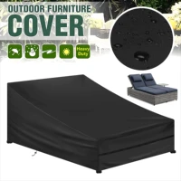 210D Oxford Rattan Sunbed Covers for Sun Loungers Stacking Cover Waterproof Sun Lounger Cover Anti UV Reclining Chair Covers 1