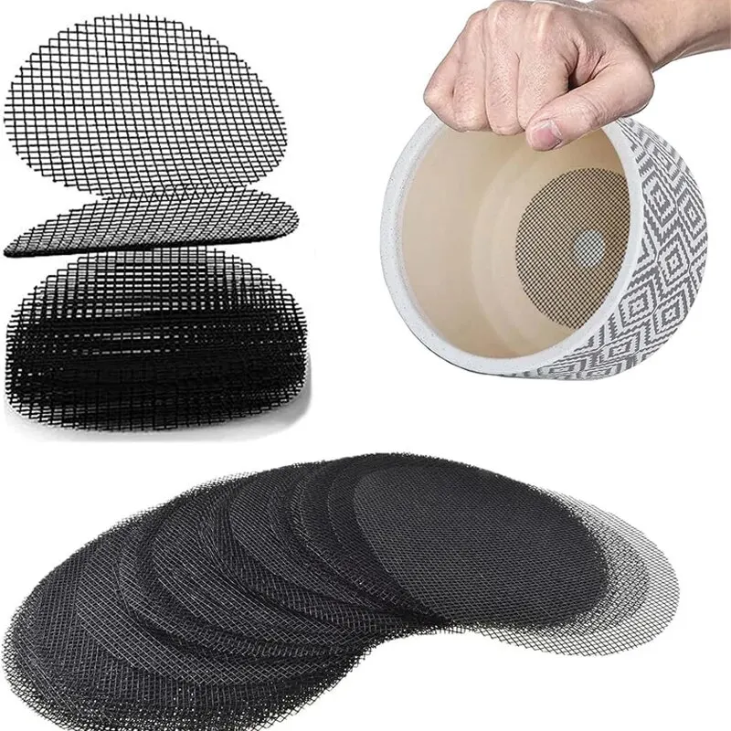 Breathable Leakproof Flower Pot Drainage Mesh Pads (50 Pack)