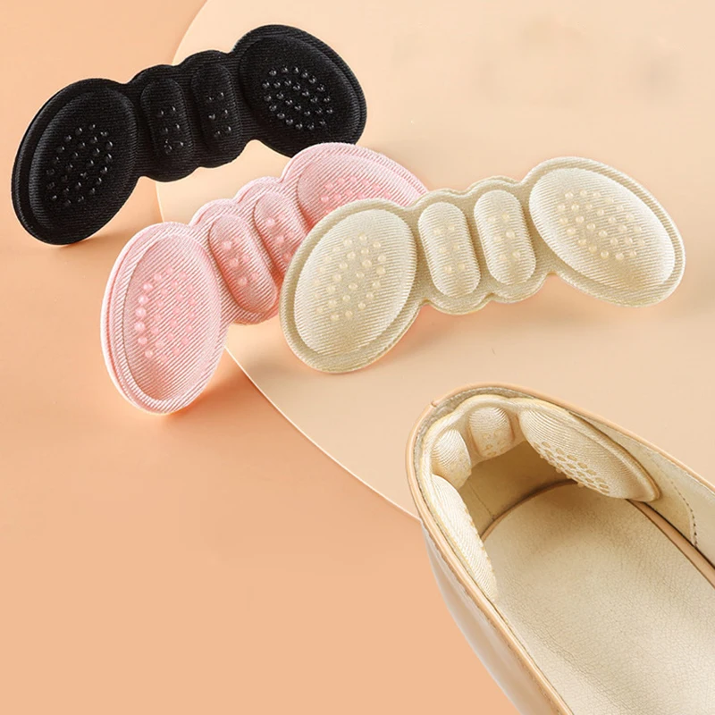 Shoe Insoles Heel Protector Heel Cushion Protector Women Insoles Shoes High Heel Pad Adjust Size Adhesive Heels Pads Liner Grips Protector Sticker Pain Relief Foot Care Insert