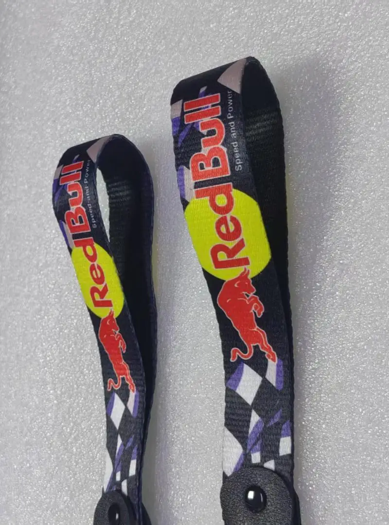 Red Bull Key Tag Racing Car Motorcycle Keychain Ring Car Lanyard Key Strap Car Accessories For Fake Taxi Keychain 6
