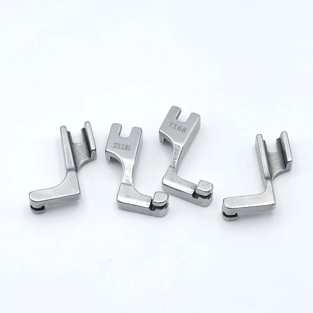 Sewing Machine Accessory S518L/T168 Random Industrial Sewing Machine Lockstitch Flat Steel Single-Sided Invisible Zipper Presser Foot Sewing Accessories