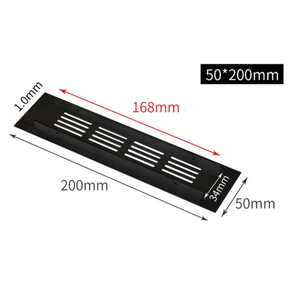 Aluminum Alloy Ventilation Grills Cabinet Air Vent Cover Shoe Cabinet Ventilation Exhaust Cooling Grid Breathable Mesh