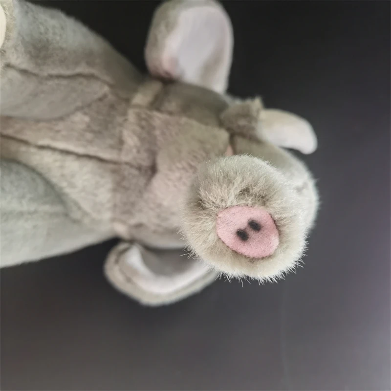 코끼리 고음질 봉제인형 코끼리 플러시 장난감 실물 같은 동물 시뮬레이션 봉제인형 수집가용