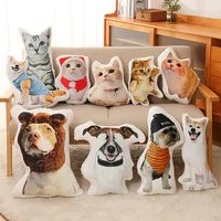 Photo customization DIY cat cushion dog pet pillow animal cat sofa car decoration outdoor Valentine's Day cushion comfortable 1