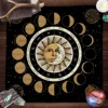 Phase of the moon Altar Cloth Tarot Card Table cloth Witch Divination Table Cover Reading Tarot Mat Witchy Gifts Decor 1
