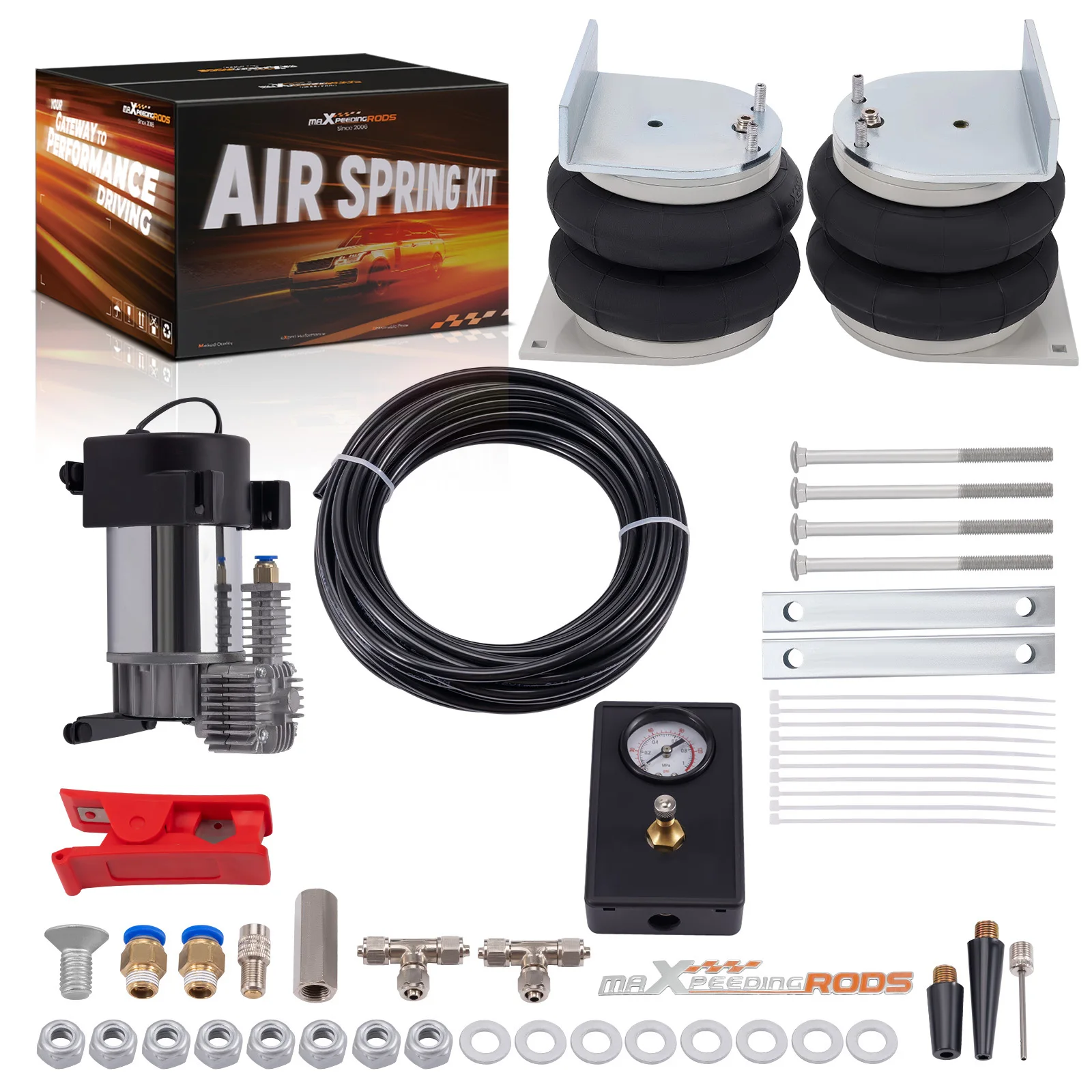 Air Suspension Spring Bag Kit + Compressor for Renault Master 2010-2024 Air Suspension Strut Shock Absorber