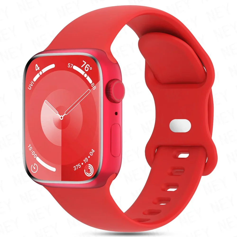 Silicone Watchbands for Apple Watch - Versatile Colors and Durable Design