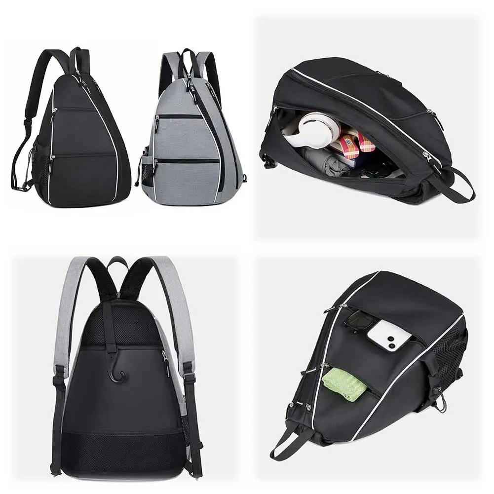Pickleball Bag Racketball Sling Bag Multifunctional Pickleball Paddle Backpack Multi-pockets Large Capacity Outdoor Sports Bag