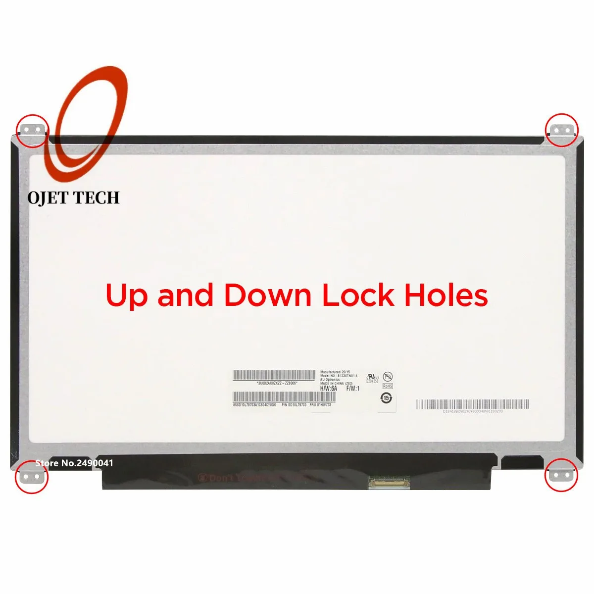 Laptop Lcd Tela B133xtn01.6 Hb133wx1402 M133nwn1 r5 para Lenovo Thinkpad L380 L390 20m5 20m6 20nr 20ns 1366x768 30pin Edp 13.3 - Imagem 2