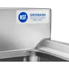GRIDMANN 3 Compartment Stainless Steel Bar Sink, NSF Commercial Kitchen Underbar Sink with 10" L x 14" W x 10" D Bowls 6