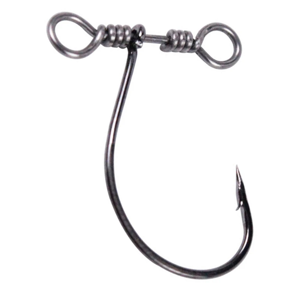 10pcs Steel Barbed Carp Fishing Hooks Spin Shots Drop Shot Hooks With