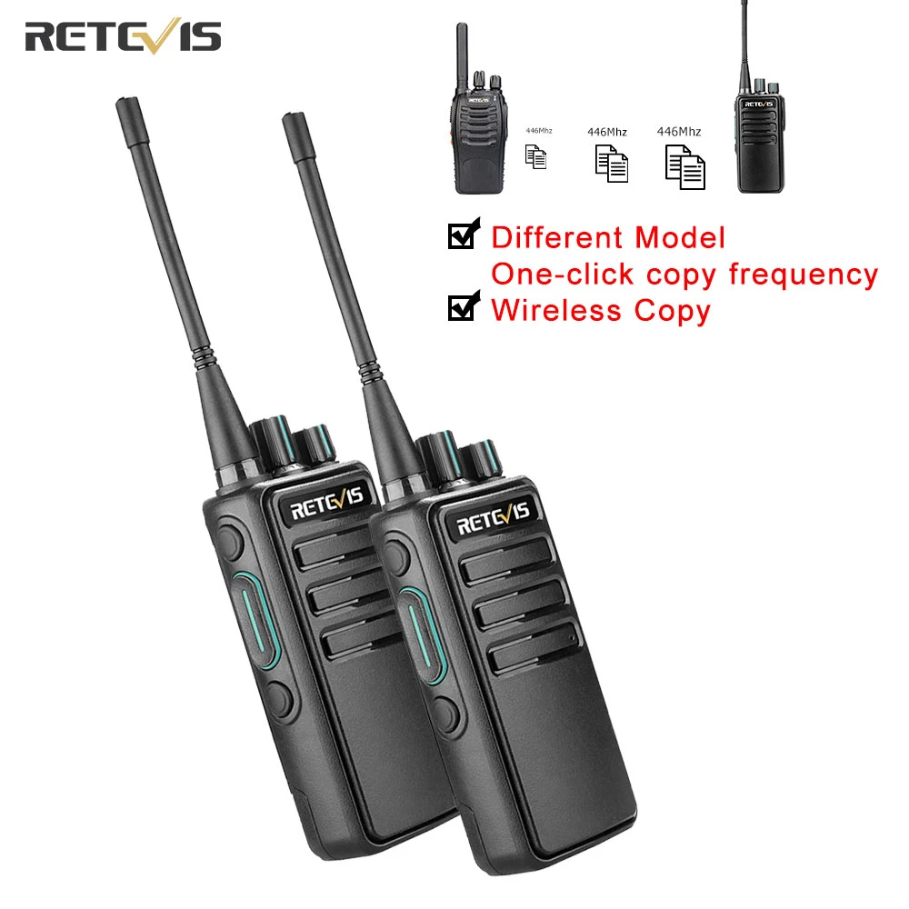 walkie talkie 10 km Walkie Talkie 2 Pieces Retevis Walkie-talkies PMR 446 RB629 Long Range Legal Portable Two-way Radio ht for Hotel Factory Hunting two way radio