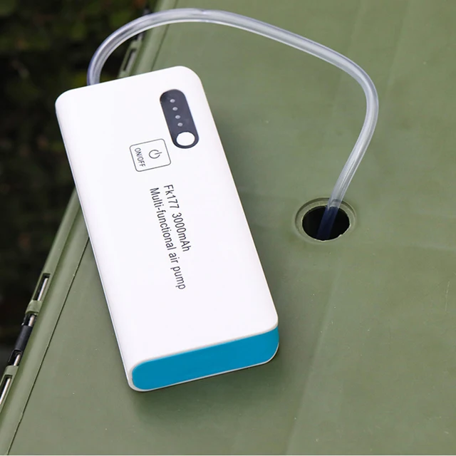 Pompa Ad Aria Ricaricabile Per Acquario - USB, Singolo/Doppio Tubo, Per Pesca E Emergenze - Foto 3