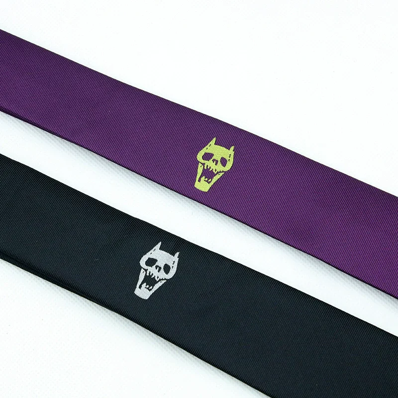 Anime JoJo Tie Kira Yoshikage Cosplay Necktie Unisex Skull Neck Heavens Door Cosplay Costume Prop