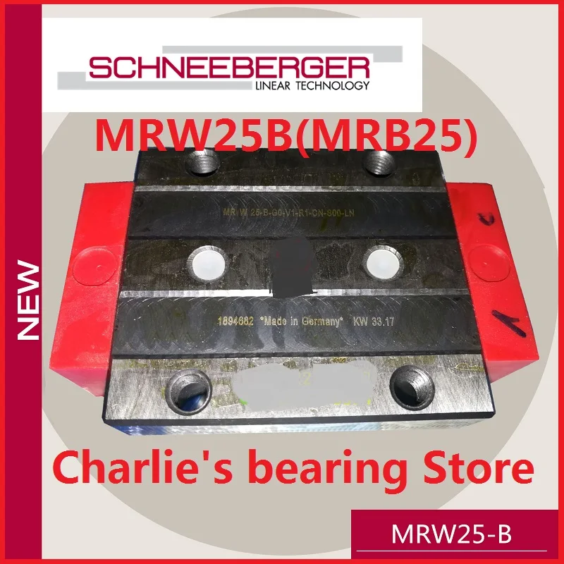 

1pc 100% brand new original genuine SCHNEEBERGER Roller-MONORAIL block MRW25B(MRB25)