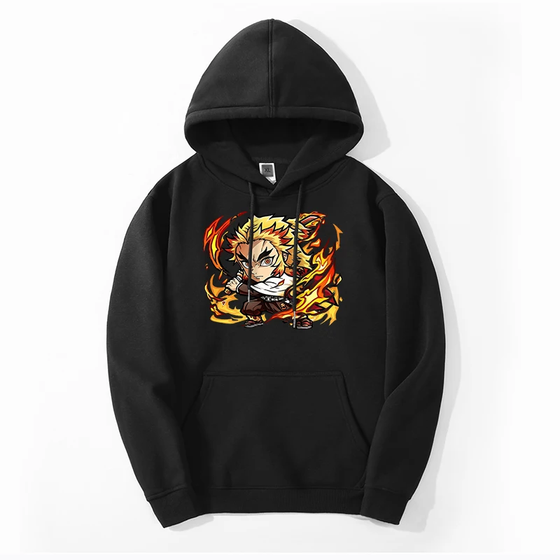 

Demon Slayer Spring Men's Fashion Sweatshirts Hoodie Harajuku Kimetsu no Yaiba Tanjirou Nezuko Sportswear Print Pullovers