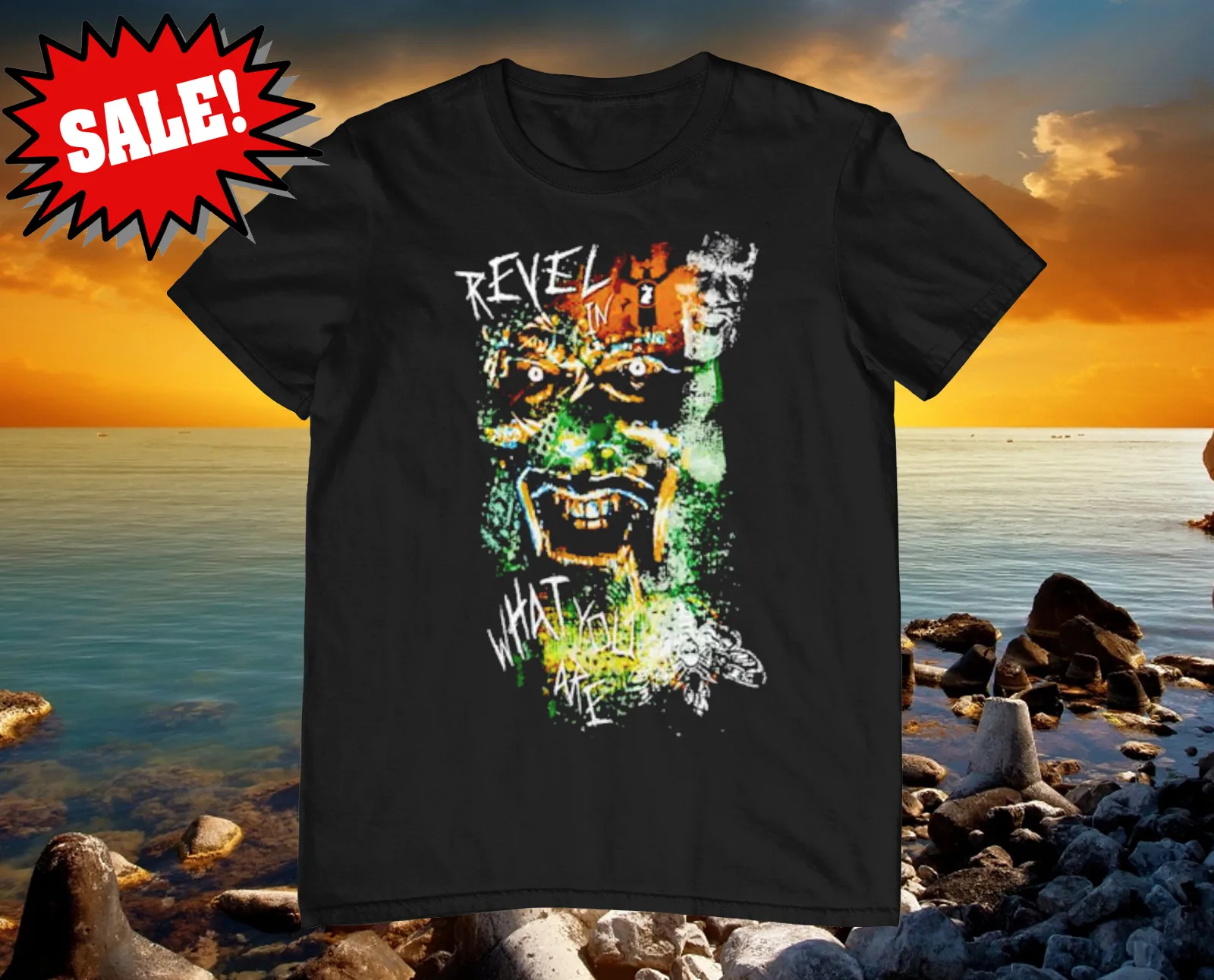 Bray Lavello Revel In What You Are Cotton Black Al Size T-Shirt Unisex A531