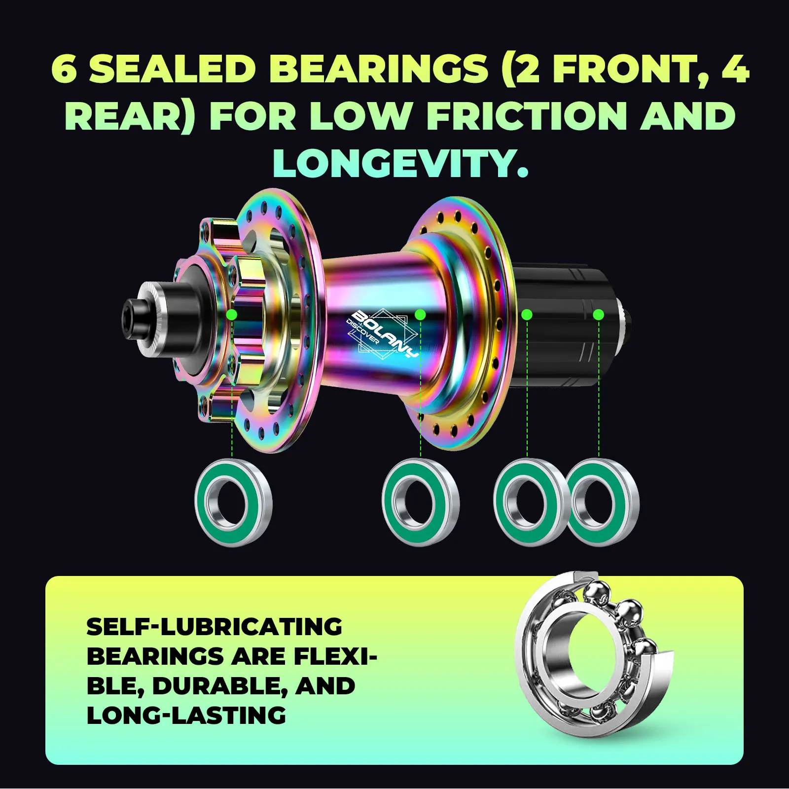 mtb mtbhub 120ノッチ爆音ハブ 32h クイックリリース MTB ハブ