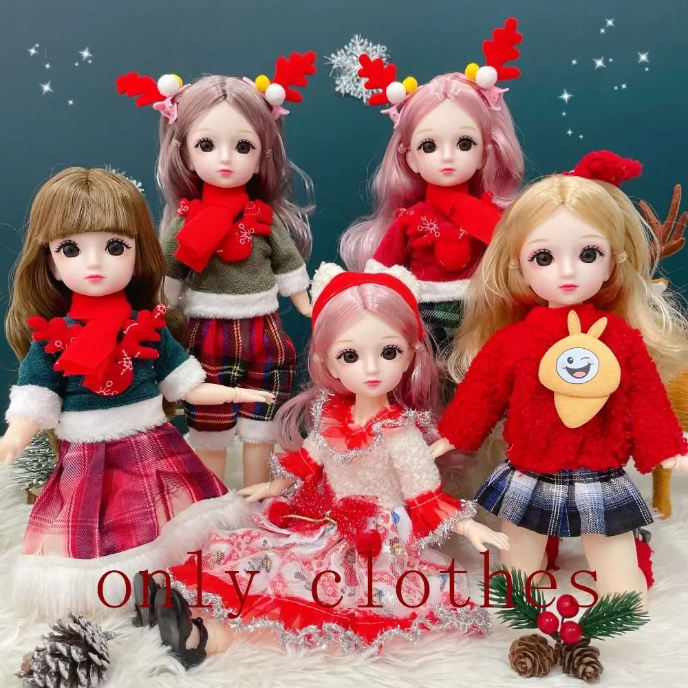 

Christmas Clothes 30cm BJD Doll Clothes Doll Cloth for 11 Inch Doll 1/6 Bjd Doll Clothes Cotton Cute 11 Inch BJD Dolls Dress