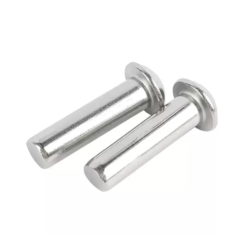 Rivets and Fasteners Rivets and Screws 304 Stainless Steel Solid Round Head Rivet Self-plugging Rivet Semi-round Head Hammer Type M2.5 M3 M4 M5 M6 M8