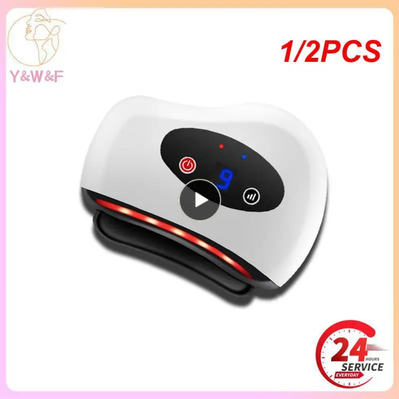 

1/2PCS Electric Bian Stone Scraping Board Hot Compress High Frequency Vibration Facial Body Skin Lifting Guasha Fat Burning