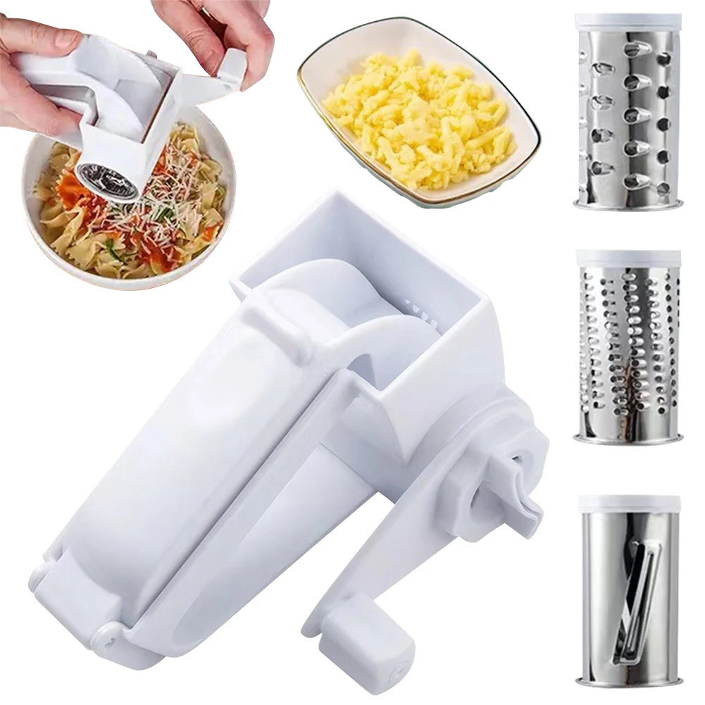 Cheese Grater Kitchen Grater 3in1 Hand Crank Cheese Grater