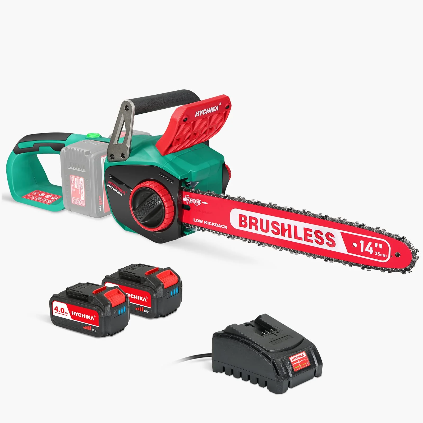 Vendita Calda Hychika 36V Motosega A Batteria Con Batteria 2 X4.0Ah Potente Sega A Catena Per Legno