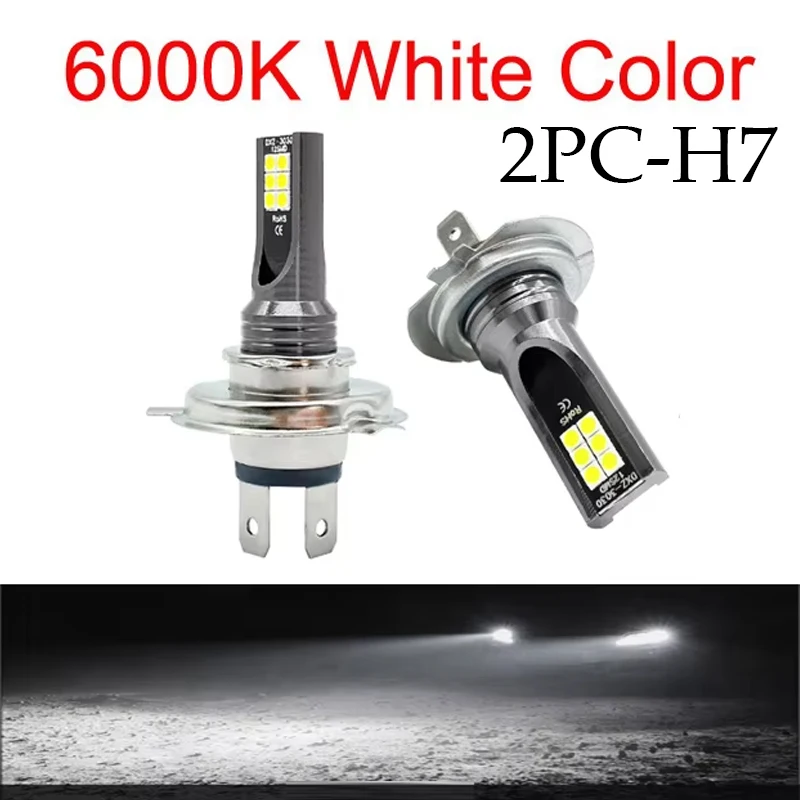 ตัวเลือกสินค้า หลอดไฟหน้า LED H7 สว่างคมชัด สำหรับรถยนต์