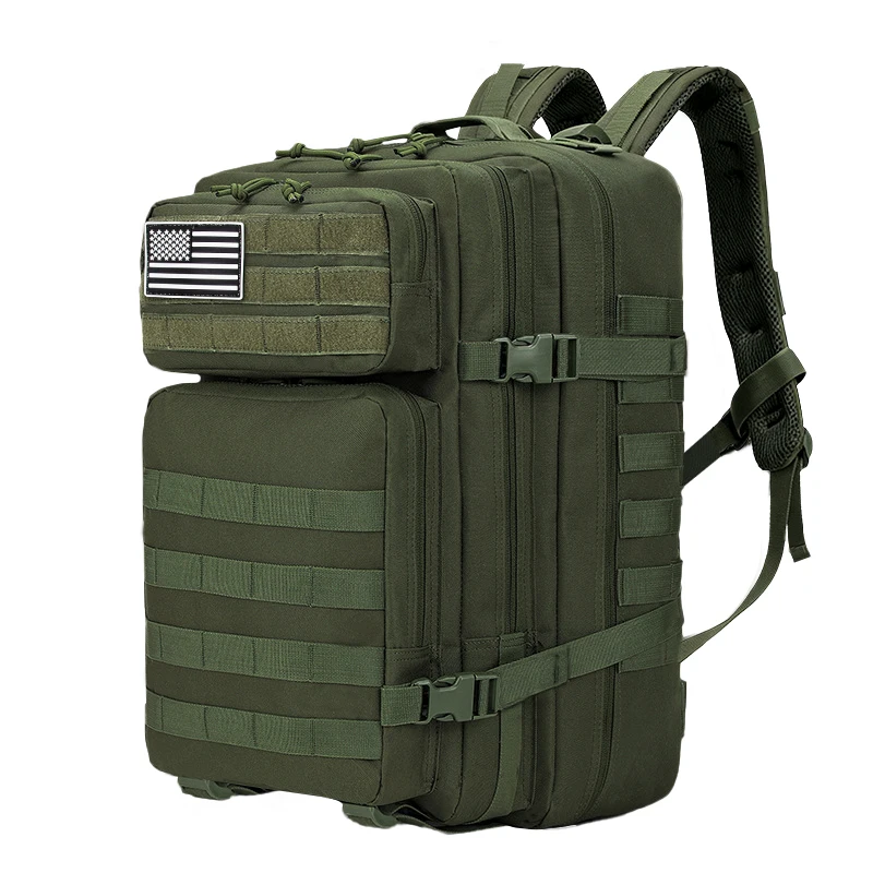 Tiexuebing 45L Erkek Taktik Sırt Çantaları Açık Hava Seyahat Çantaları Açık Hava 3P Okul Çantası EDC Molle Çantası Trekking Av Çantası