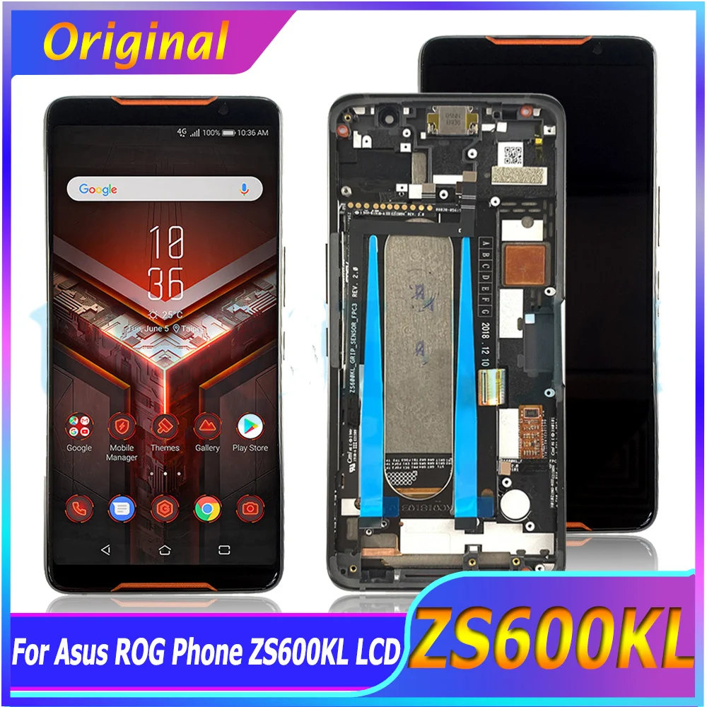 ЖК-дисплей 6,01 дюйма для Asus ROG Phone ZS600KL ROG1, дисплей с сенсорной панелью, дигитайзер в сборе, замена для Asus ROG Phone ZS600KL LCD