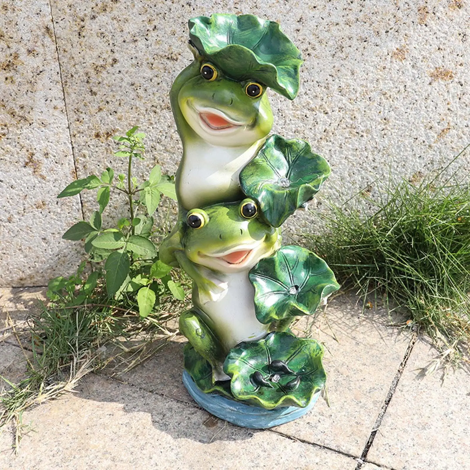 LED Frog Solar Lights Frogs Statue with Light for Outdoor Backyard Pathway