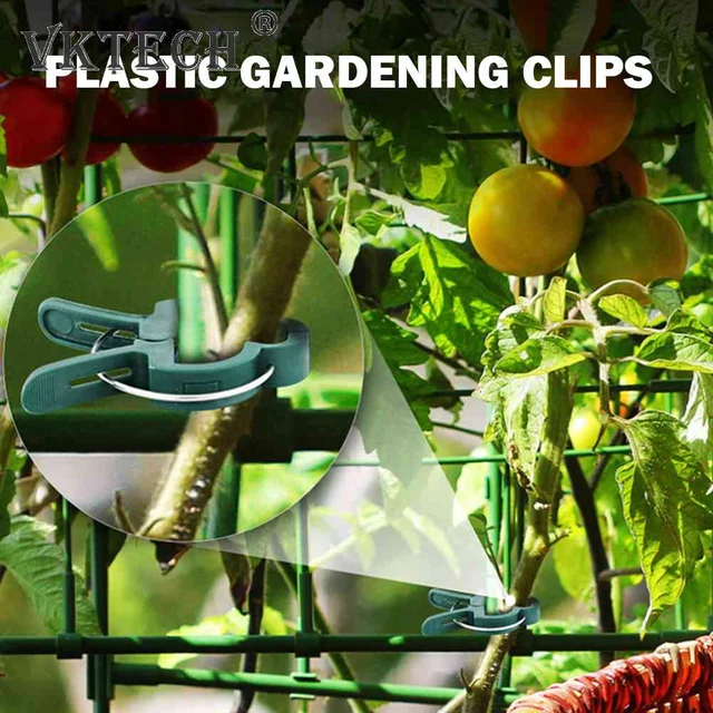 Oltó Tétek Csatlakozói Klip Újrafelhasználható Növény Rögzített Klipek Műanyag Multifunkcionális Hordozható Konzol Pólus Kertészeti Zöldségekhez - Image 4