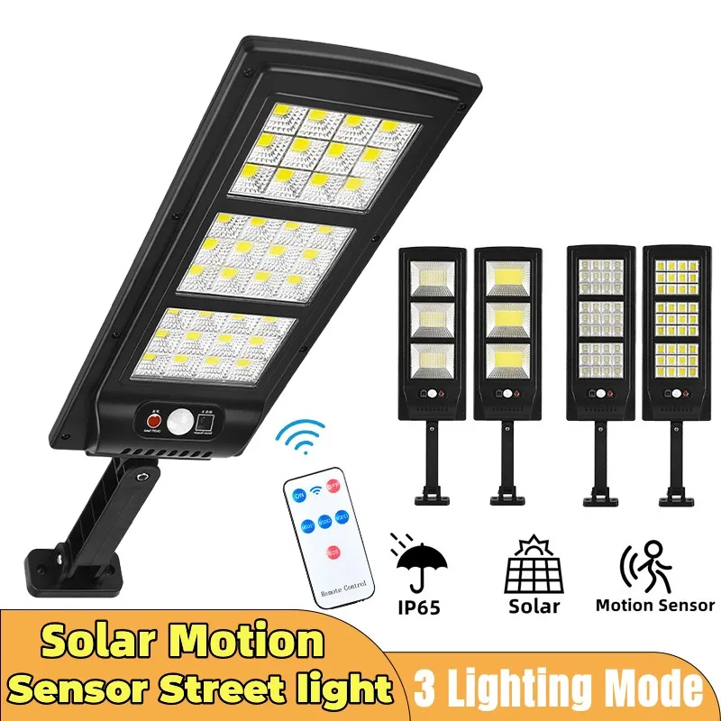 Solar Street Lights Waterproof Motion Sensor LED Wall Street Lamp With 3 Working Mode Solar Power Lights for Garden Yard Wall ucc28c45dr 28c45 soic 8 ac dc converters bicmos low power current mode power management ics brand new original