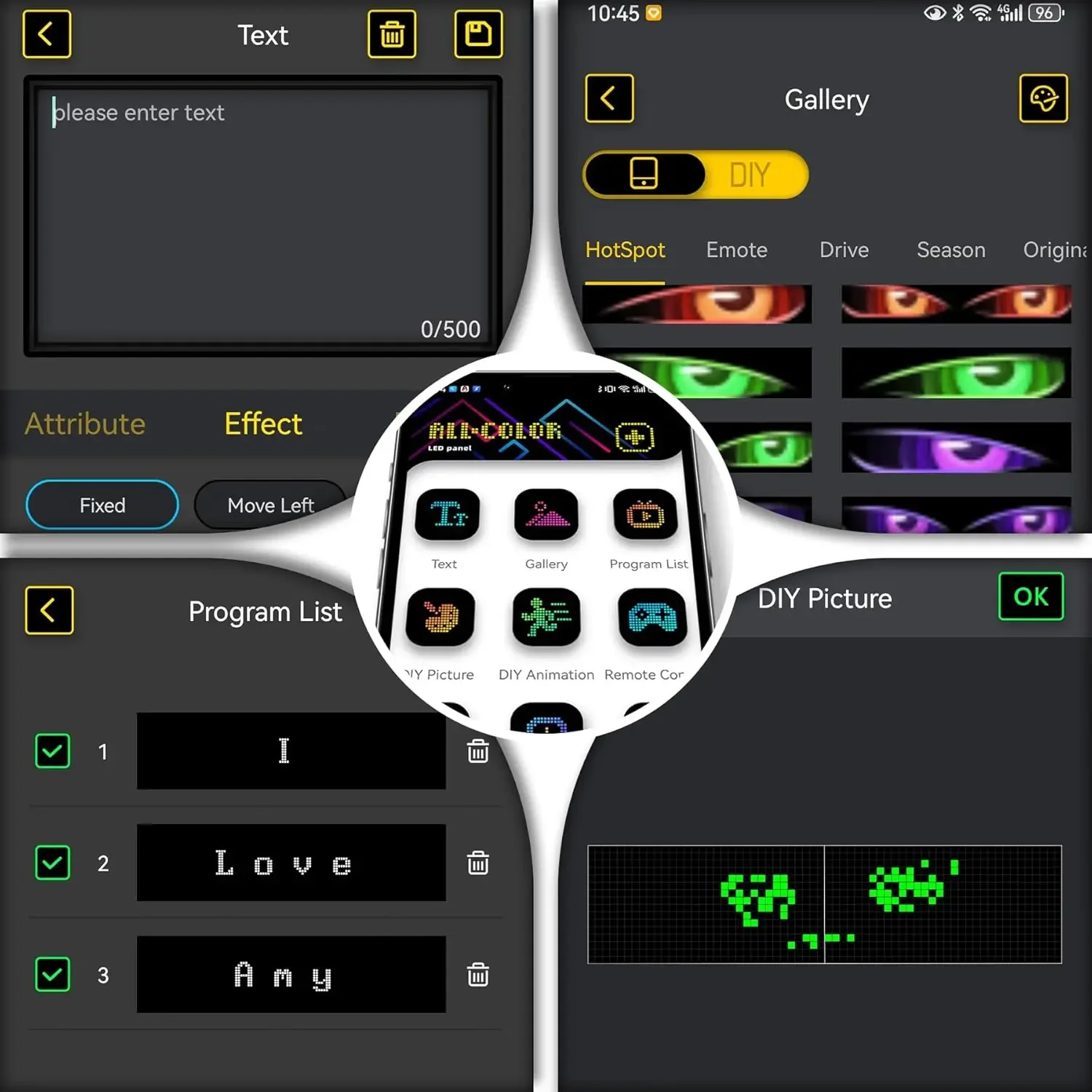 LED Car Sign Programmable LED Matrix Panel Flexible Screen Display Animation Scrolling Sign APP Control Shop Bar Party Festival