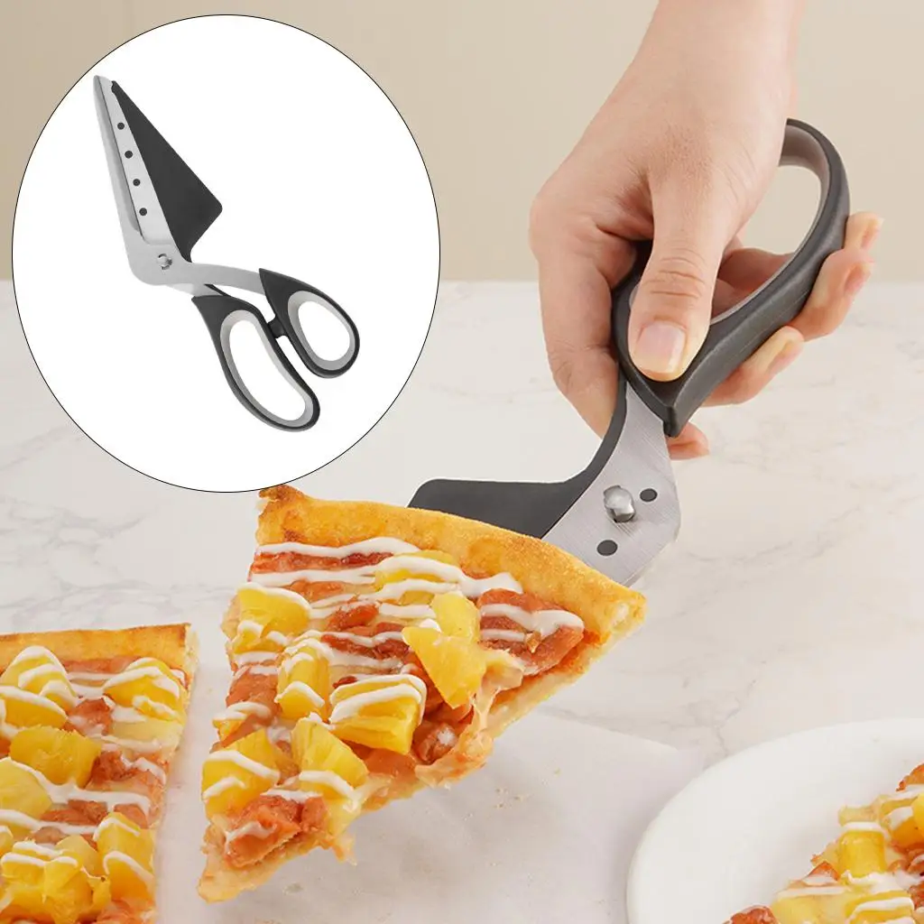 2 in 1 Pizza Shovel Scissors Durable Baking Tool Waterproof Portable Removable Cutter