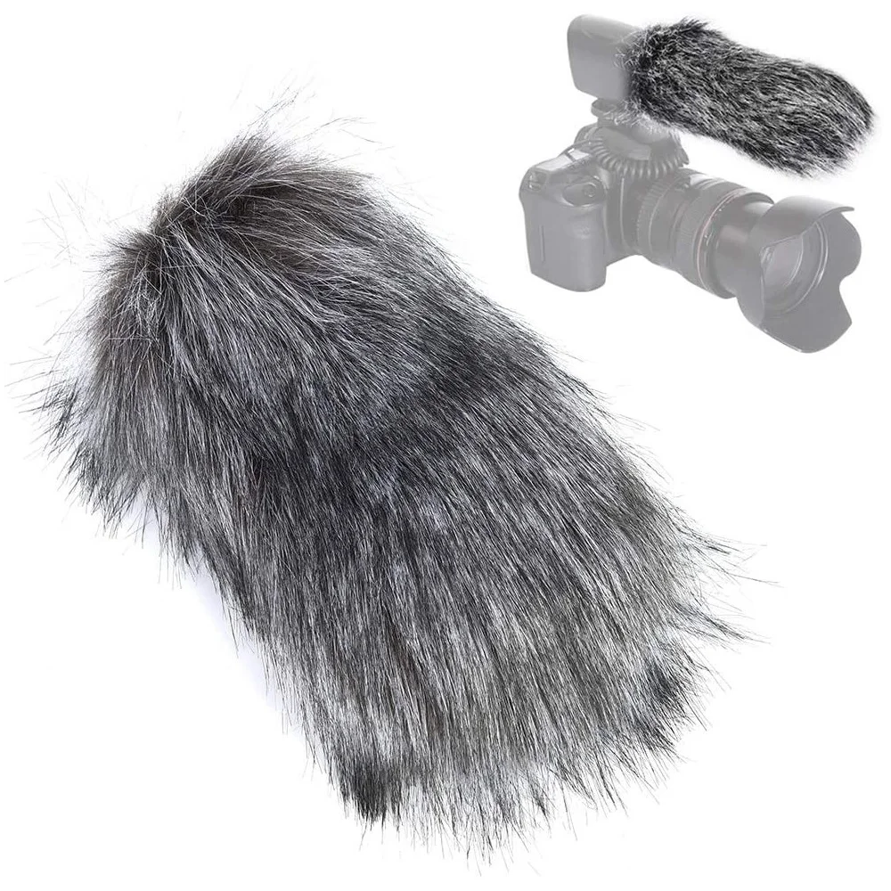 Mcoplus Microfono Parabrezza Parasole Peloso Parabrezza Morto Per Rode Videomic Go /Takstar Sgc-598 /Mic-01 Comica V30 Lite