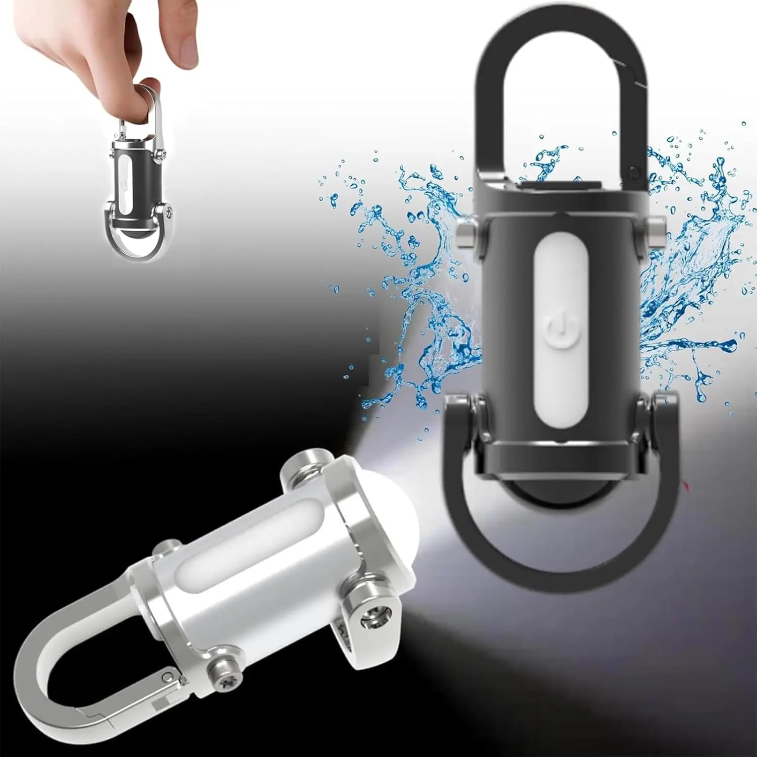 1PC LED Keychain Flashlight Multifunctional Work Light Keyring ...