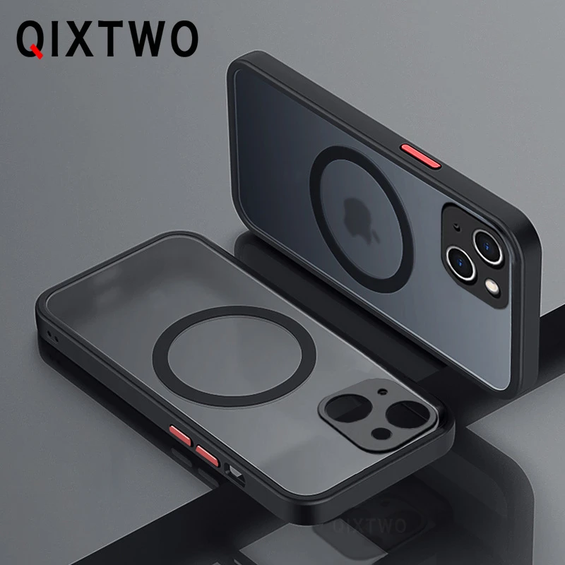 For Magsafe Wireless Charging Matte Case For iPhone 11 12 13