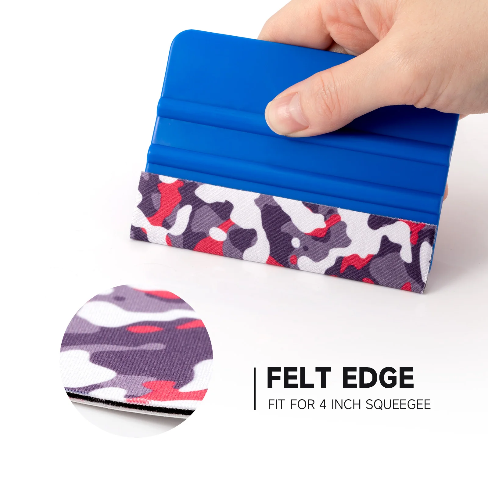 EHDIS Car Wrap Plastic Squeegee Protective Fabric Cloth Hard Card Scraper Buffer Edge Suede Felt Window Film Sticker Tint Tools car vinyl wrapping tool