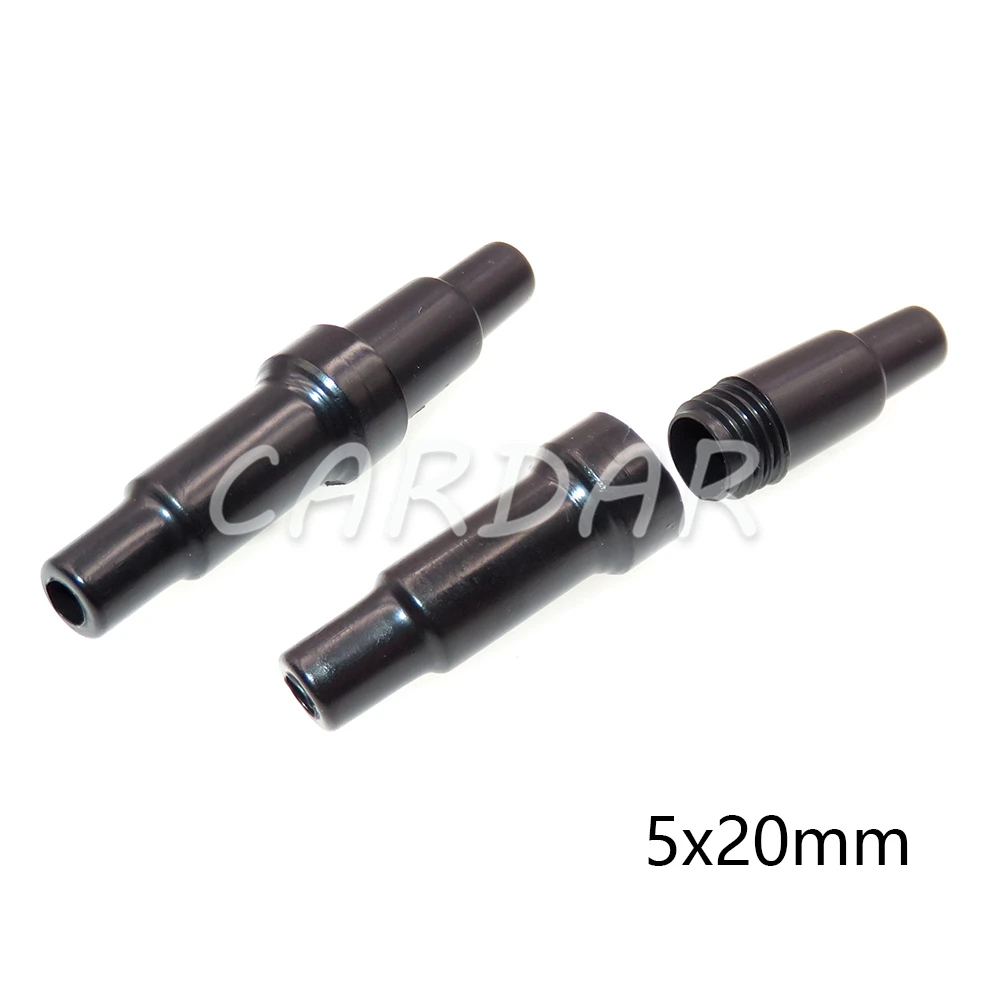 ガラス管ヒューズホルダー,1セット,黒,5x20mm,6x30mm,5x20mm