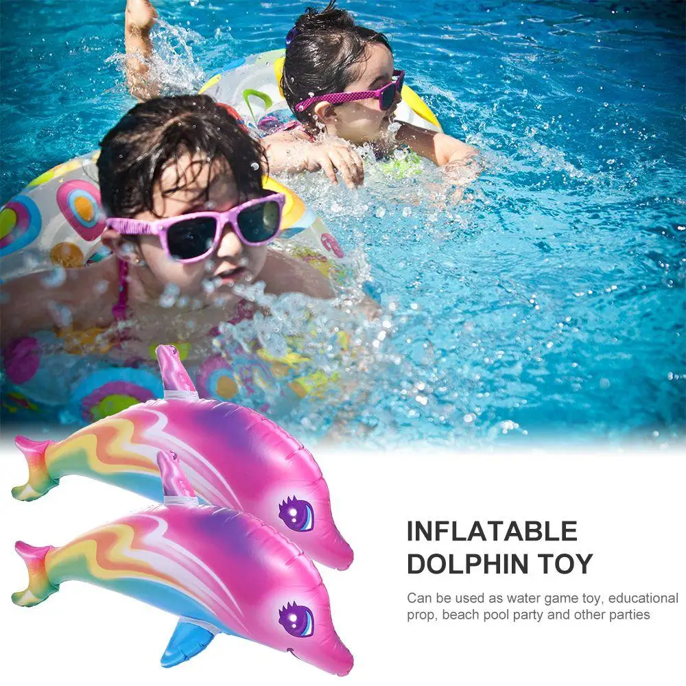 Dolphin Balloons Colorful Inflatable Dolphin PVC Material Multicolored Inflatable Dolphin Toy PVC Inflatable Toys 2