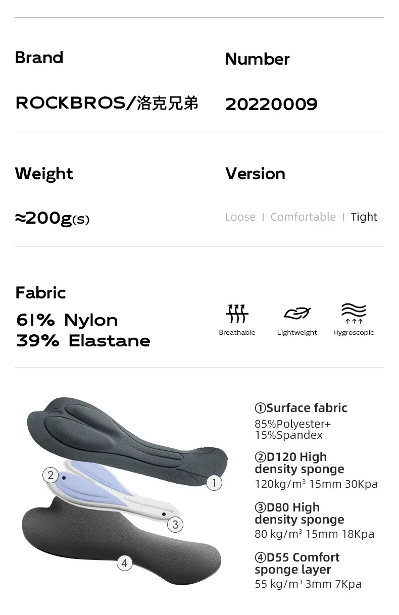 ROCKBROS Cycling Bib Shorts Classic Men Bike Pants Ciclismo Bicycle Shorts Pockets Outdoor Breathable Reflective Tights