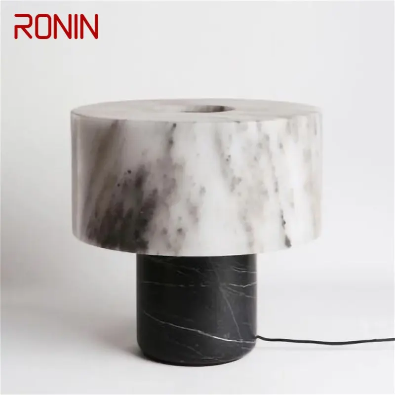 

RONIN Postmodern Vintage Table Lamp Creative Design Marble Desk Light LED Fashion for Home Living Room Bedroom Decor