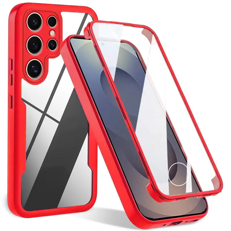 360-Degree Shockproof Clear Phone Case with Full Protection