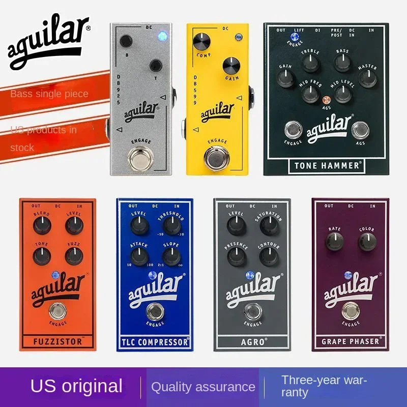 AmericanAguilarelectricbasssingleblockfrontstageDIboxdistortionoverloadFazi