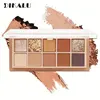 DIKALU Ten Color Makeup Comprehensive Plate Eyeshadow Plate Blush Contouring Highlights Earth Color Matte New Ins 5