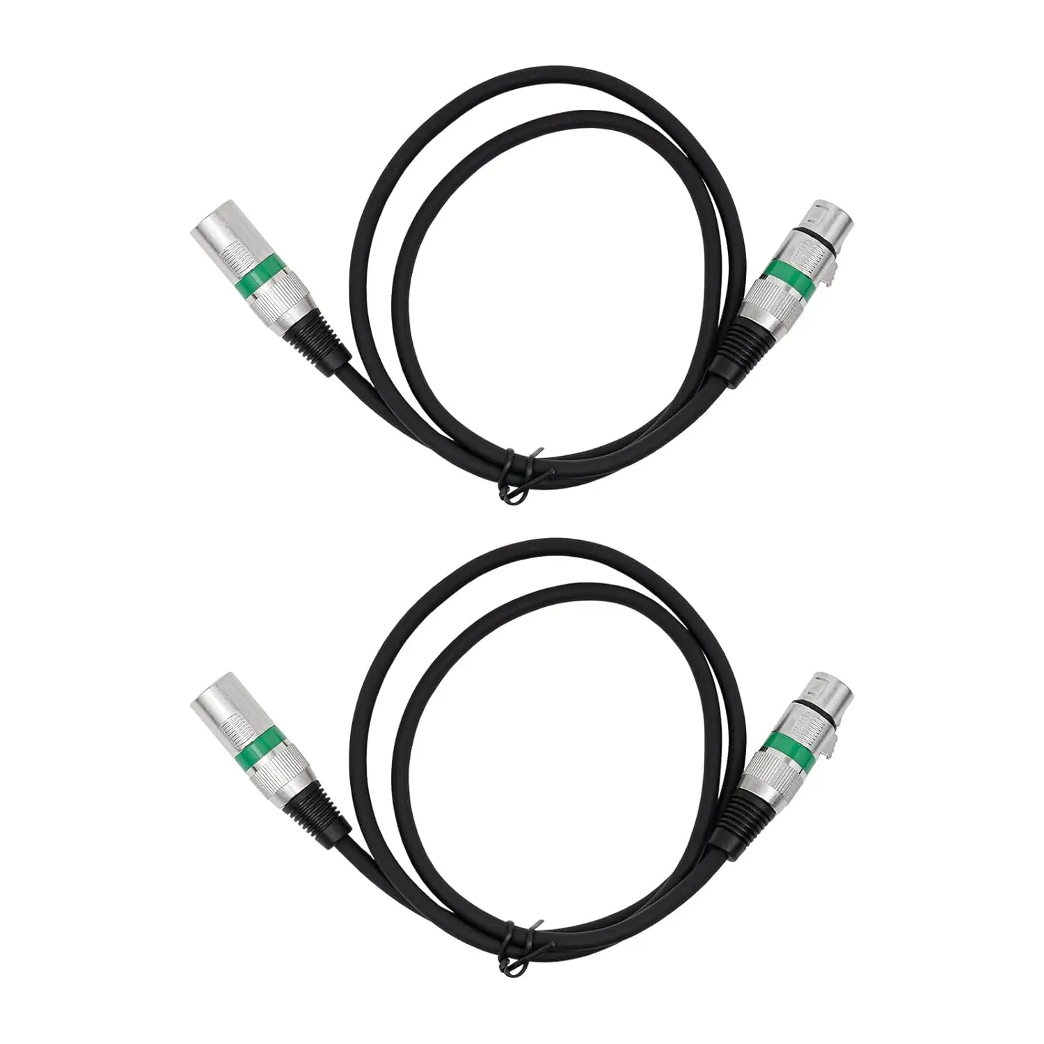 Geräuscharme DMX-Signalkabel (4er-Pack) – 3 m Länge, metallgeschirmte Steckverbinder, kompatibel mit Verstärker/Aufnahmegeräten – Detail 15
