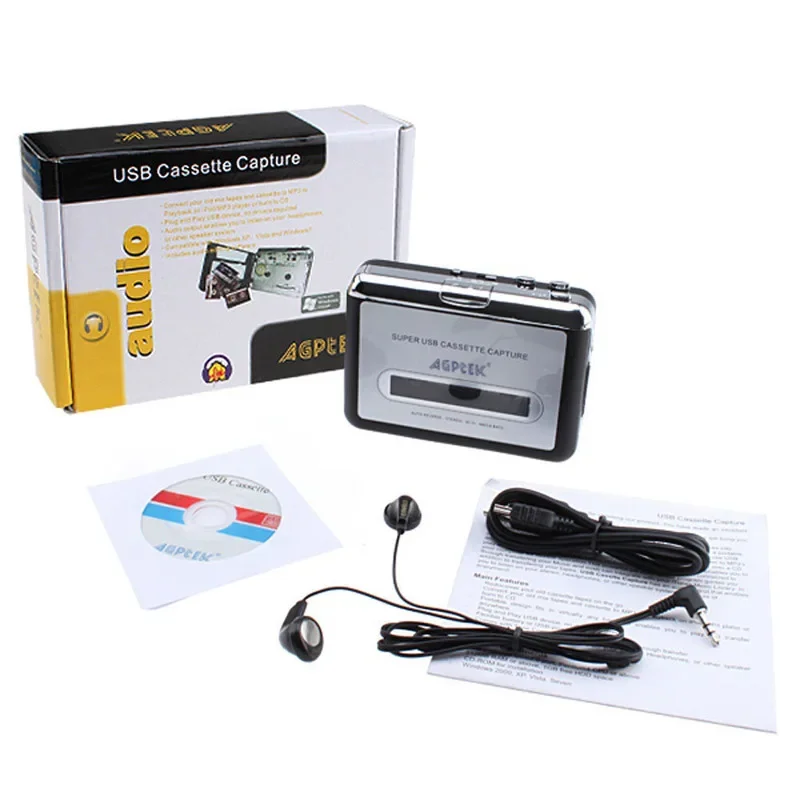 USB Cassette Player Tape to PC Super USB Cassette to MP3 Converter Capture Audio Music EZCAP Player for Computer Laptop Mac OS usb cassette player tape to pc super usb cassette to mp3 converter capture audio music ezcap player for computer laptop mac os