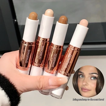 SHAQINUO 2 in 1 Dual Head Highlighter for Face & Body Contour and Highlighter Stick for Face and Body 5